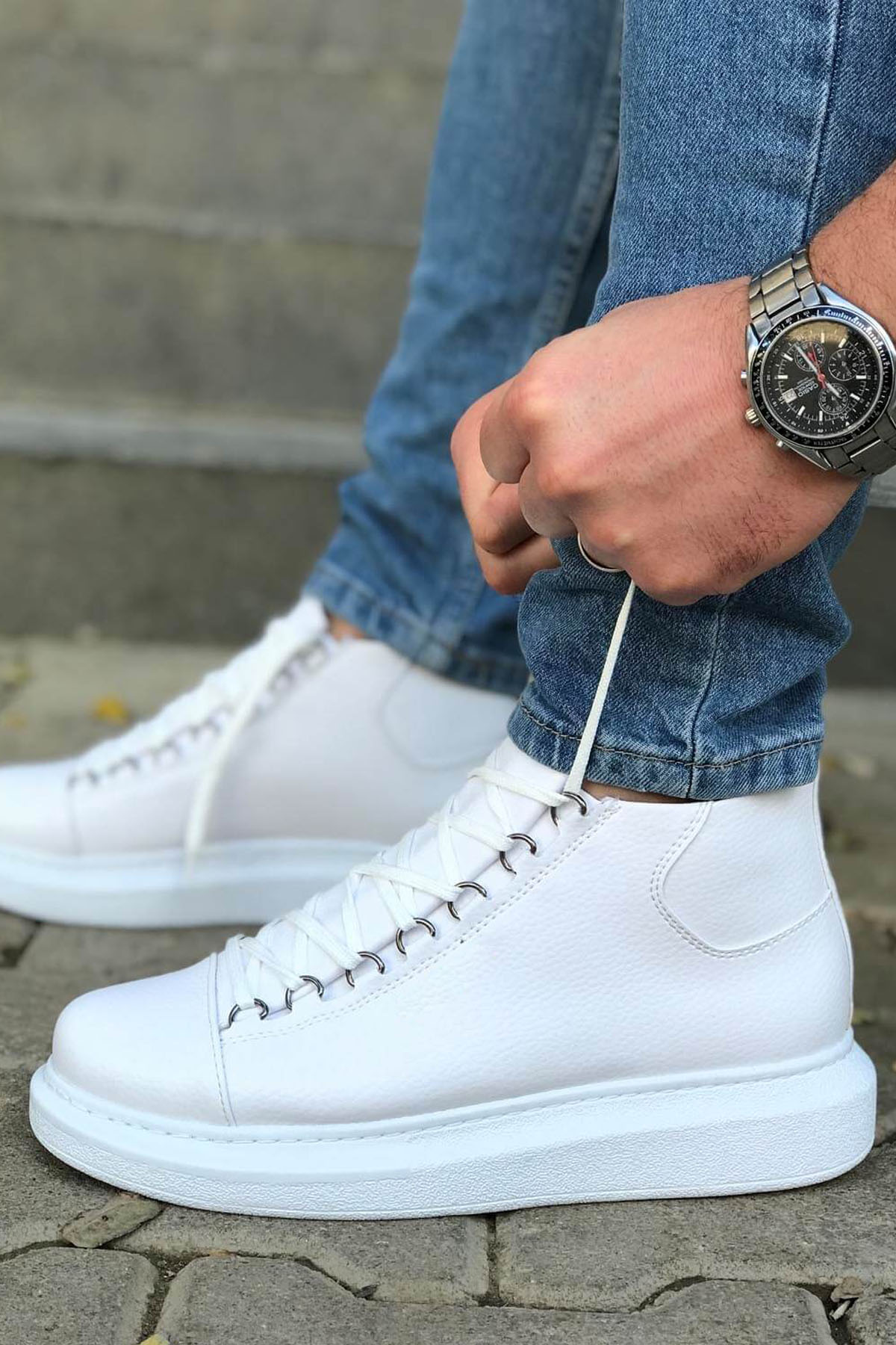 MN258 - CBT Roma Erkek Bot BEYAZ