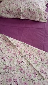 Çiçek Desenli Çift Kişilik Pamuklu Nevresim Takımı - Ferah ve Romantik Konfor