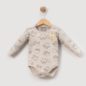 ✨ Kız & Erkek Bebeklere Özel Çıtçıtlı Pamuklu Lila Civciv Body | Maksimum Rahatlık ve Kolay Giydirme