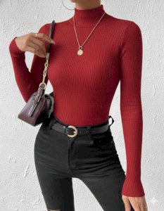 Klasik Yarım Balıkçı Kaşkorse Bluz